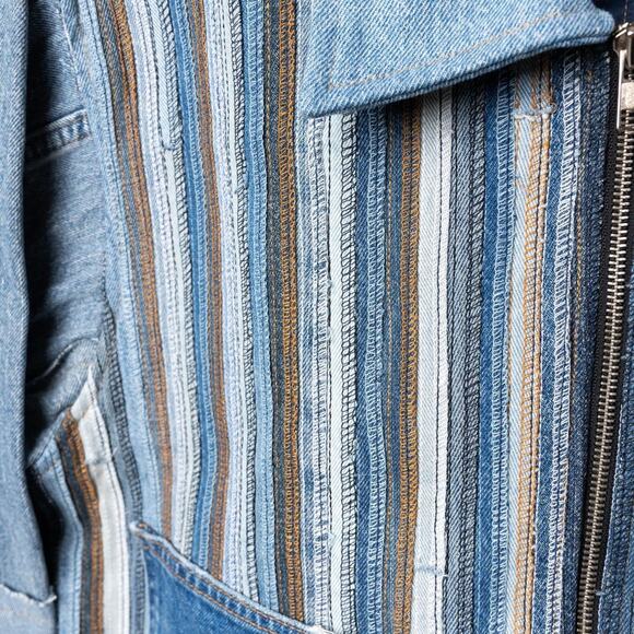 Custom upcycled cropped jacket reworked - Picture 5 of 7